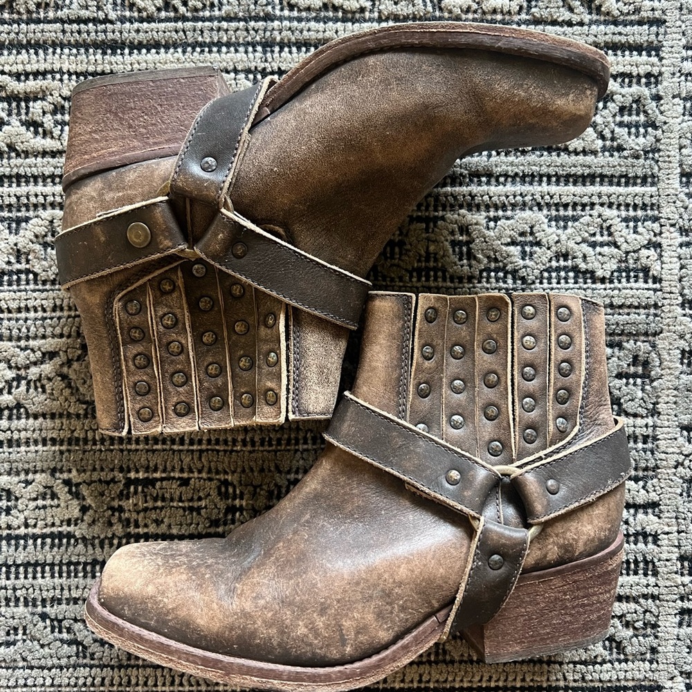 Circle G harness studded ankle boot 9